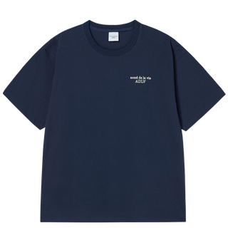 BORDER LINE BASIC LOGO SHORT SLEEVE T-SHIRT DARK NAVY