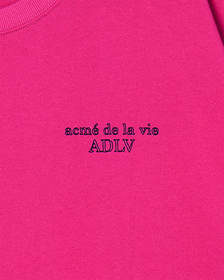 BORDER LINE BASIC LOGO SHORT SLEEVE T-SHIRT HOT PINK