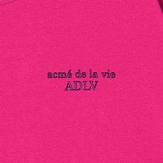 BORDER LINE BASIC LOGO SHORT SLEEVE T-SHIRT HOT PINK