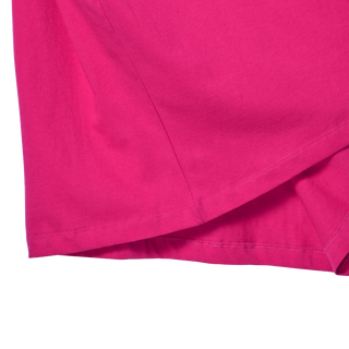 BORDER LINE BASIC LOGO SHORT SLEEVE T-SHIRT HOT PINK