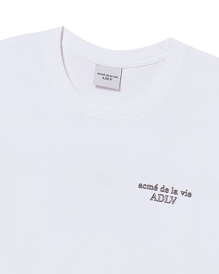 BORDER LINE BASIC LOGO SHORT SLEEVE T-SHIRT WHITE