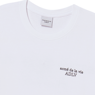 BORDER LINE BASIC LOGO SHORT SLEEVE T-SHIRT WHITE