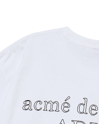 BORDER LINE BASIC LOGO SHORT SLEEVE T-SHIRT WHITE