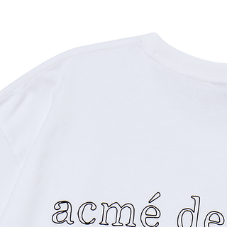 BORDER LINE BASIC LOGO SHORT SLEEVE T-SHIRT WHITE
