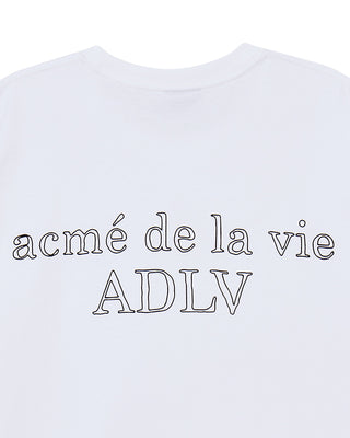 BORDER LINE BASIC LOGO SHORT SLEEVE T-SHIRT WHITE