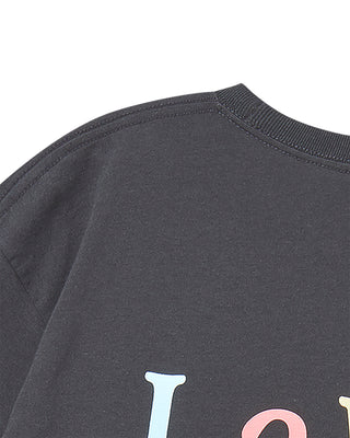 COLOR LOGO SHORT SLEEVE T-SHIRT CHARCOAL