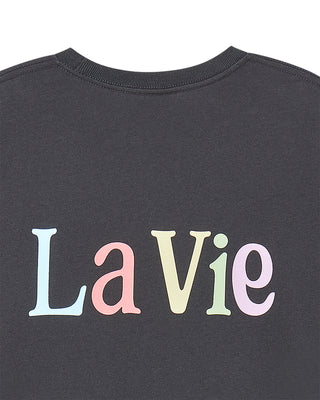 COLOR LOGO SHORT SLEEVE T-SHIRT CHARCOAL