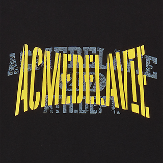 DOUBLE LAYER LOGO WIDE SHORT SLEEVE T-SHIRT BLACK