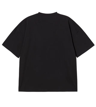 DOUBLE LAYER LOGO WIDE SHORT SLEEVE T-SHIRT BLACK
