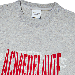 DOUBLE LAYER LOGO WIDE SHORT SLEEVE T-SHIRT MELANGE