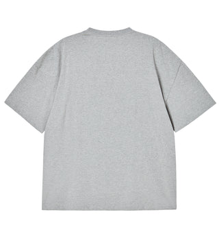 DOUBLE LAYER LOGO WIDE SHORT SLEEVE T-SHIRT MELANGE