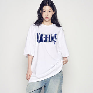 DOUBLE LAYER LOGO WIDE SHORT SLEEVE T-SHIRT WHITE