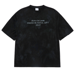 DIRTY WASHED SHORT SLEEVE T-SHIRT BLACK