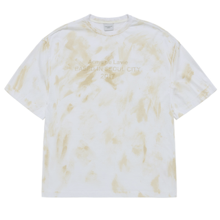 DIRTY WASHED SHORT SLEEVE T-SHIRT WHITE