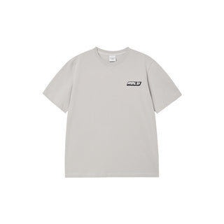 OVERLAPPING STANDARD SHORT SLEEVE T-SHIRT LIGHT GRAY