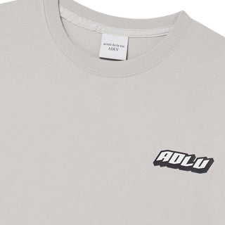 OVERLAPPING STANDARD SHORT SLEEVE T-SHIRT LIGHT GRAY