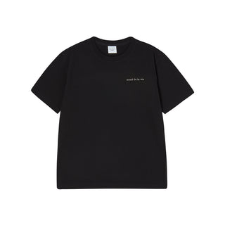 REFLECTION BASIC LOGO SHORT SLEEVE T-SHIRT BLACK