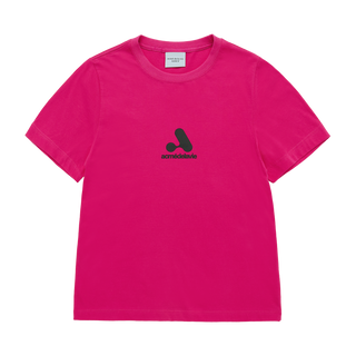 WOMAN A SYMBOL SHORT SLEEVE T-SHIRT HOT PINK