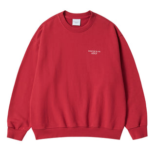 AC BEAR TREE SWEATSHIRT DARK RED