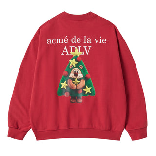 AC BEAR TREE SWEATSHIRT DARK RED