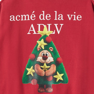 AC BEAR TREE SWEATSHIRT DARK RED