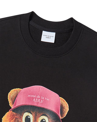 3D AC BEAR FACE SWEATSHIRT BLACK