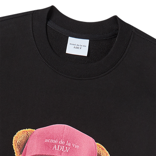 3D AC BEAR FACE SWEATSHIRT BLACK
