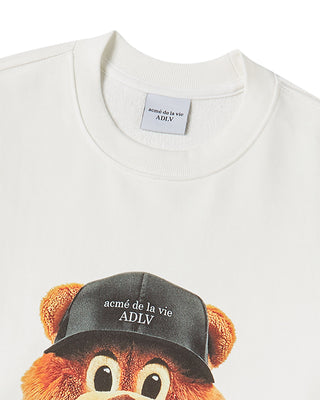 3D AC BEAR FACE SWEATSHIRT CREAM