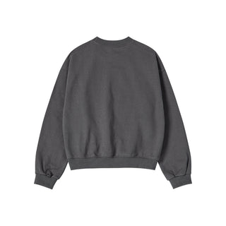 WOMAN AC BEAR CANDY CROP SWEATSHIRT CHARCOAL