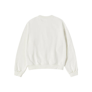 WOMAN AC BEAR CANDY CROP SWEATSHIRT CREAM