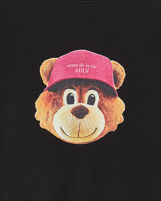 KIDS 3D AC BEAR FACE SWEATSHIRT BLACK