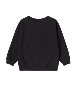 KIDS 3D AC BEAR FACE SWEATSHIRT BLACK