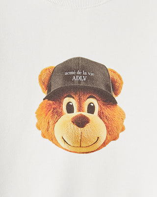 KIDS 3D AC BEAR FACE SWEATSHIRT CREAM