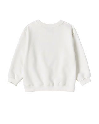 KIDS 3D AC BEAR FACE SWEATSHIRT CREAM