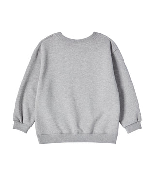 KIDS 3D AC BEAR FACE SWEATSHIRT MELANGE