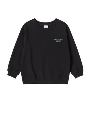 KIDS AC BEAR BASIC LOGO SWEATSHIRT BLACK