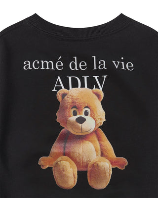 KIDS AC BEAR BASIC LOGO SWEATSHIRT BLACK