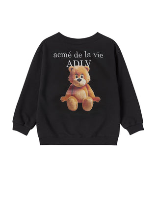 KIDS AC BEAR BASIC LOGO SWEATSHIRT BLACK