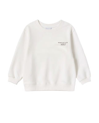 KIDS AC BEAR BASIC LOGO SWEATSHIRT CREAM