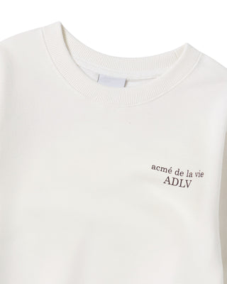 KIDS AC BEAR BASIC LOGO SWEATSHIRT CREAM