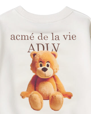 KIDS AC BEAR BASIC LOGO SWEATSHIRT CREAM