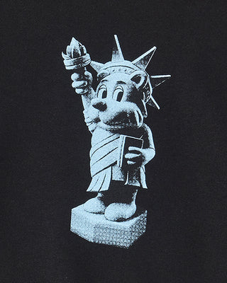 KIDS AC BEAR STATUE OF LIBERTY SWEATSHIRT BLACK