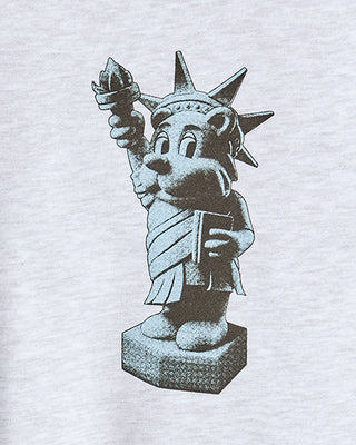 KIDS AC BEAR STATUE OF LIBERTY SWEATSHIRT MELANGE