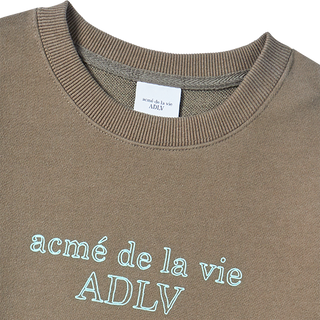 KIDS BORDER LINE BASIC LOGO SWEATSHIRT COCOA