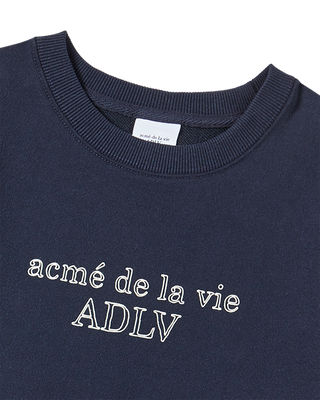 KIDS BORDER LINE BASIC LOGO SWEATSHIRT DARK NAVY