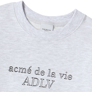 KIDS BORDER LINE BASIC LOGO SWEATSHIRT MELANGE