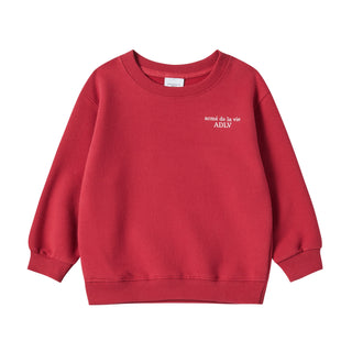 KIDS AC BEAR TREE SWEATSHIRT DARK RED