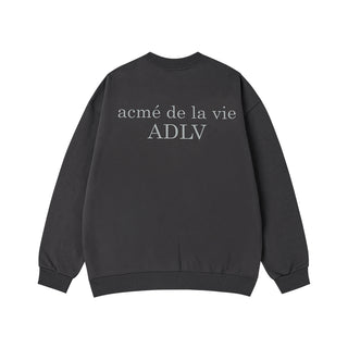 BASIC LOGO NAPPING SWEATSHIRT CHARCOAL