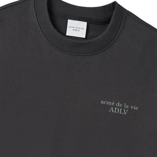 BASIC LOGO NAPPING SWEATSHIRT CHARCOAL