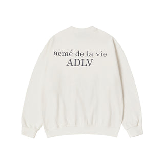 BASIC LOGO NAPPING SWEATSHIRT CREAM